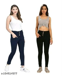Women's Five Buttons Jeans  - (36 28 30 32)