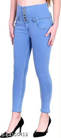 Women's Five Buttons Jeans  - (36 28 30 32)