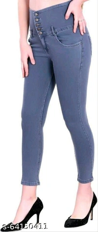 Women's Five Buttons Jeans  - (36 28 30 32)