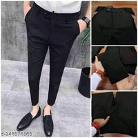 Decible Polyester Formal Trouser For Men - 30 32 34 36 38, Black