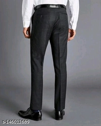Decible Polyester Formal Trouser For Men - 30 32 34 36 38, Black