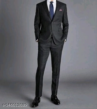 Decible Polyester Formal Trouser For Men - 30 32 34 36 38, Black