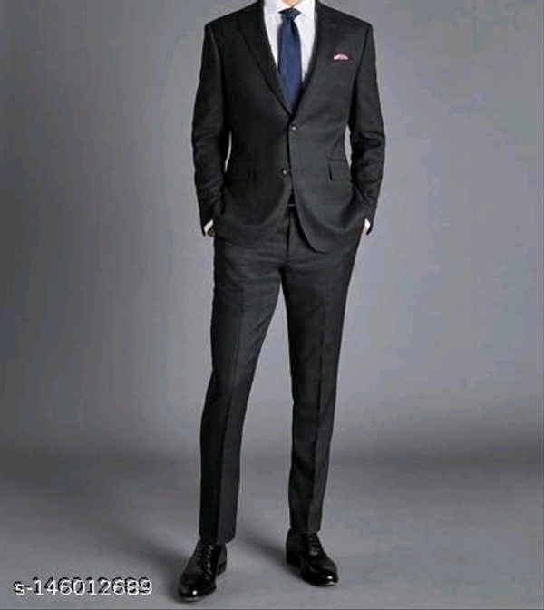Decible Polyester Formal Trouser For Men - 30 32 34 36 38, Black
