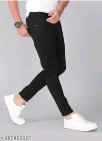 Black Plain Jeans - 28 30 32