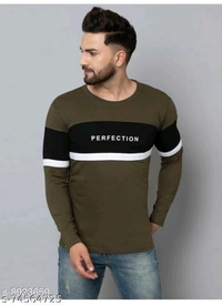 Comfy Fashionista Men's Full Sleeves Tshirt  - M