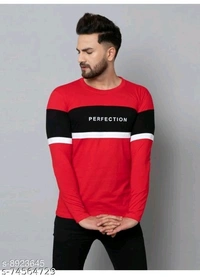 Comfy Fashionista Men's Full Sleeves Tshirt  - M