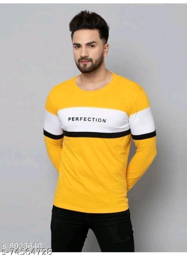 Comfy Fashionista Men's Full Sleeves Tshirt  - M