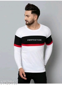 Comfy Fashionista Men's Full Sleeves Tshirt  - M