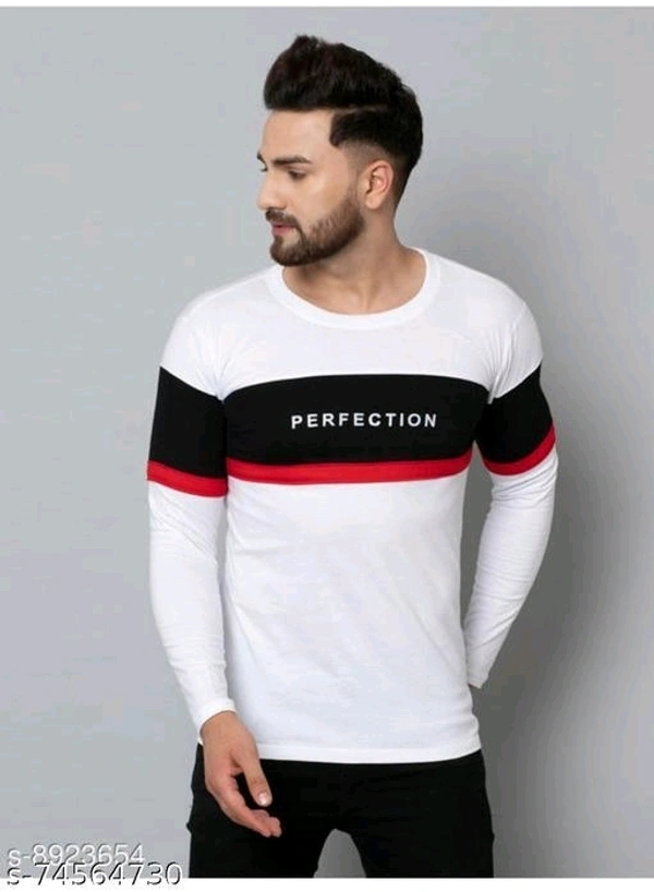 Comfy Fashionista Men's Full Sleeves Tshirt  - M