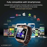 Unique DZ09 4G Calling Bluetooth Camera Phone Smartwatch - Black, Free Size
