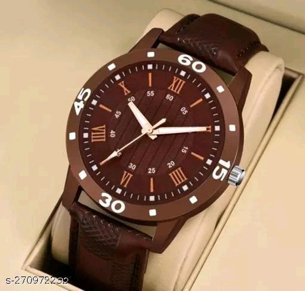 Analog Watch - For Men Boy Men Exclusive Men201brown - Brown, Free Size
