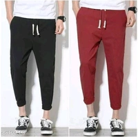 Men Fully Stretchable Cotton Blend Black & Blue| Track Pant|Trouser|Pajama|Lower - 28 30 32
