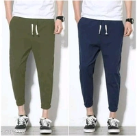 Men Fully Stretchable Cotton Blend Black & Blue| Track Pant|Trouser|Pajama|Lower - 28 30 32