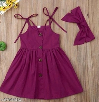Girls Creap Frock & Dresses Pack Of 1 - 2-3 Years 3-4 Years 4-5