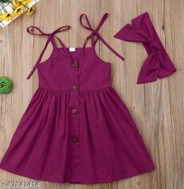 Girls Creap Frock & Dresses Pack Of 1 - 2-3 Years 3-4 Years 4-5