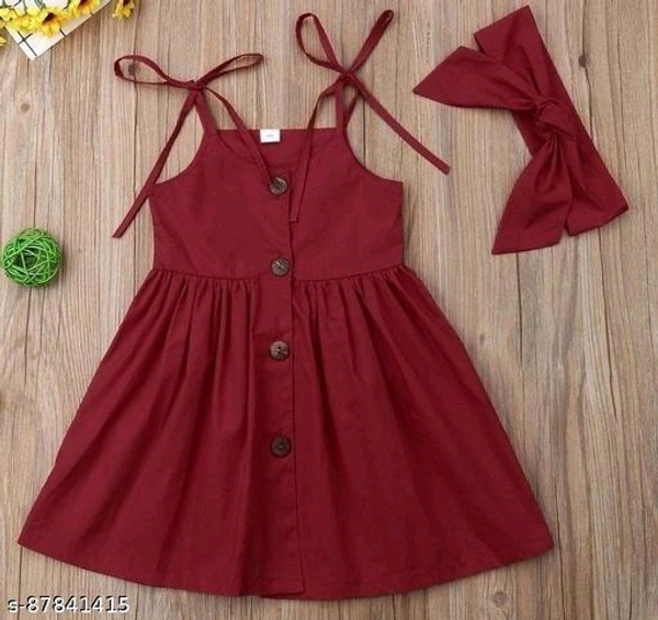 Girls Creap Frock & Dresses Pack Of 1 - 2-3 Years 3-4 Years 4-5