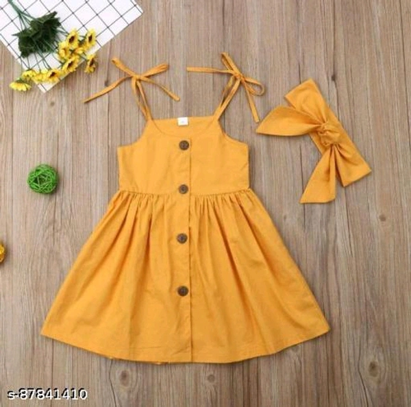 Girls Creap Frock & Dresses Pack Of 1 - 2-3 Years 3-4 Years 4-5