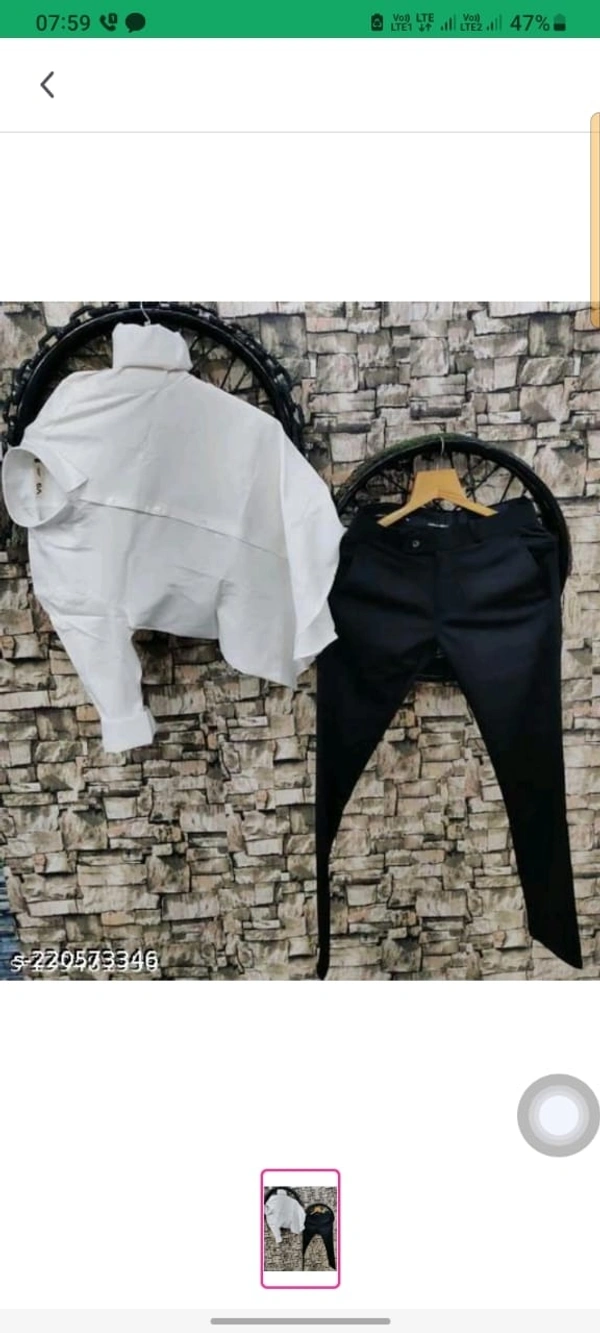Stylish Men's Shirt And Pants  - XL