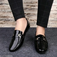 Stylish  Men Black  Loafer  - Black, IND-6 IND-7 IND-8 IND-9 IND-10