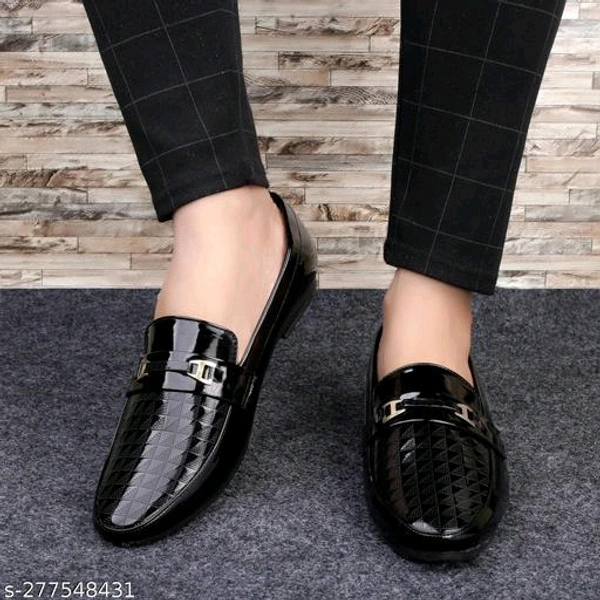 Stylish  Men Black  Loafer  - Black, IND-6 IND-7 IND-8 IND-9 IND-10