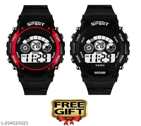 Kids Watches  - Black and yellow, Free Size