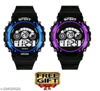 Kids Watches  - Black and yellow, Free Size