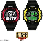 Kids Watches  - Black and yellow, Free Size