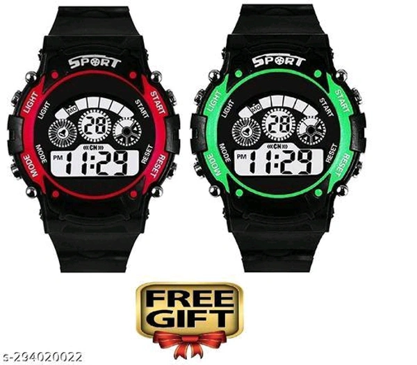Kids Watches  - Black and yellow, Free Size