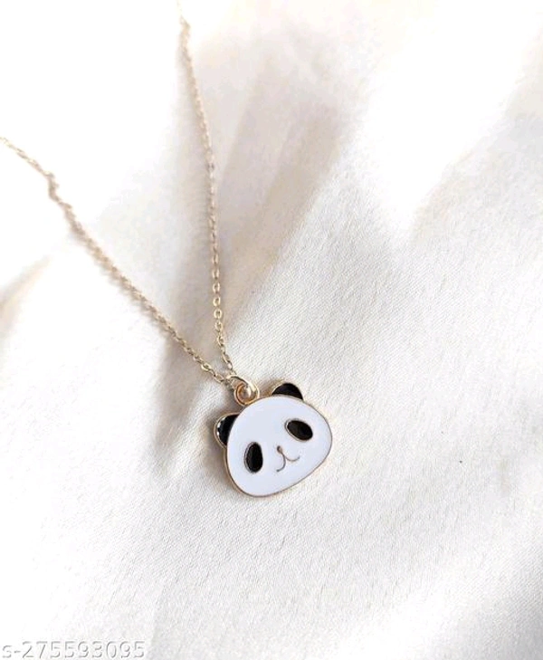 Panda Necklace Chain Pendant Combo For Women and Girls Anti