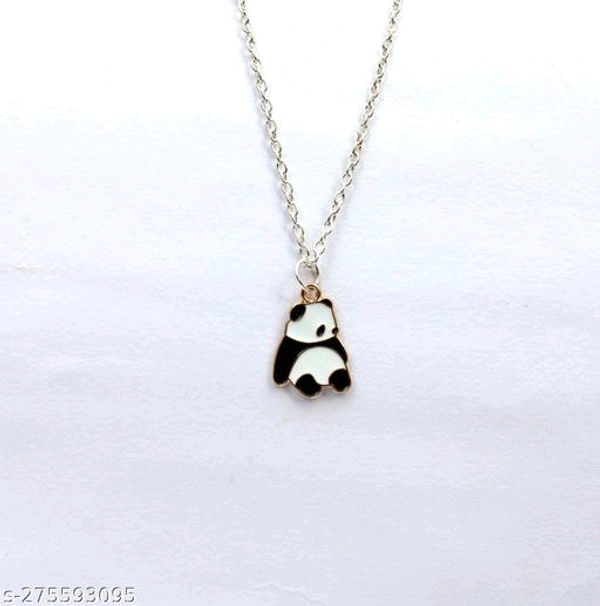 Panda Necklace Chain Pendant Combo For Women and Girls Anti