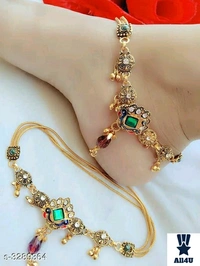 Twinkling Elegant Alloy Women's Anklets