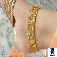 Twinkling Elegant Alloy Women's Anklets