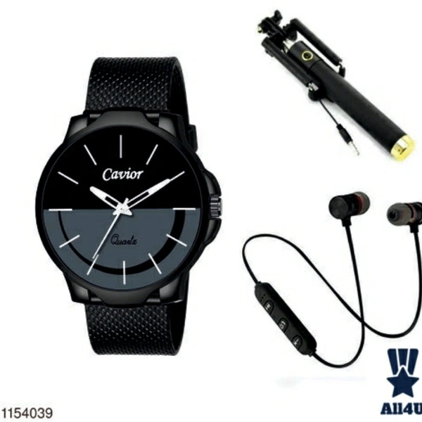 Combo Of Men's Watches With Mobile Accessories