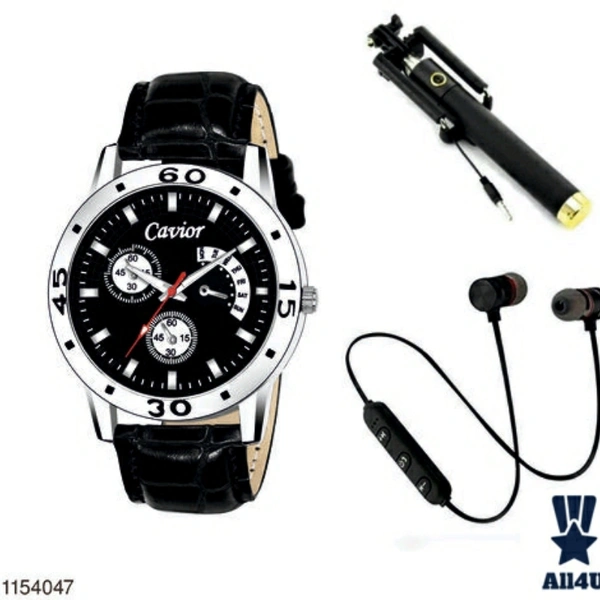 Combo Of Men's Watches With Mobile Accessories