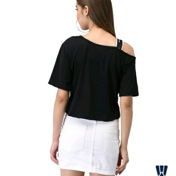 SHIV- BLCK POP-UP GIRLS RULE PRNTD TOP