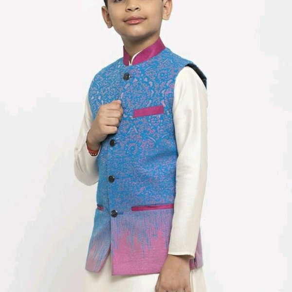 MAXENCE® Kids Kurta Pajama Set with Waistcoat