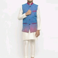 MAXENCE® Kids Kurta Pajama Set with Waistcoat