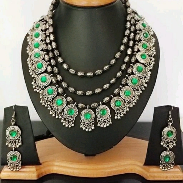 Designer Beautiful Necklace With Earrings Set Premium Quality Stone