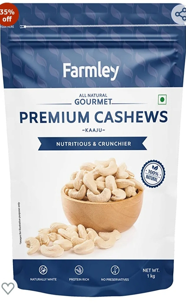 Farmley Premium Raw Cashews | Mangalore Origin Kaju