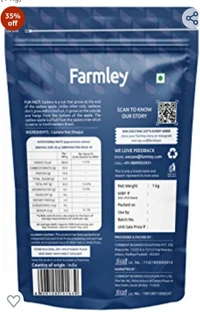 Farmley Premium Raw Cashews | Mangalore Origin Kaju
