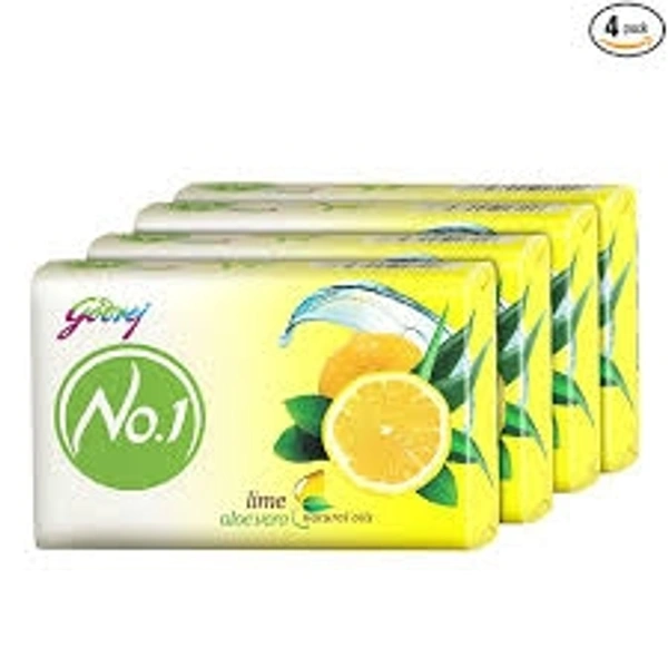Godrej No.1 Bathing Soap Lime and Aloe Vera 3U + 1U X
150g
