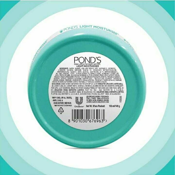 POND'S Light Moisturiser, Non- Oily With Vitamin E And Glycerine, For Soft And Glowing Skin, 75ml