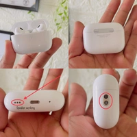 *AIRPODS PRO  2 USA 🇺🇸 QUALITY * **Available @ Rs :-1500    rs + ship *Prepaid ship 69Cod ship 149 ** *PRODUCT SPECIFICATIONS* - - ✅- *Transparency Mode* ✅- *Spatial Audio (Surround Music)* ✅- Pop-UP Window- Seamless Connectivity- Charge Your pods wirelessly- Compatible with iOS & Android- 519 mAh Battery Capacity- Comfortable, Easy & Smart Fitted Earbuds- GPS Tracking - Name Cha - White