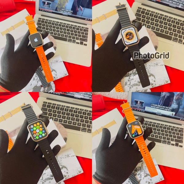 *SERIES 8 ULTRA 45mm With logo *❤️‍🔥❤️‍🔥*WITH ORIGINAL STRAP**FEATURES*ᴍᴀᴋɪɴɢ & ᴀɴꜱᴡᴇʀ ᴄᴀʟʟꜱ ᴠɪᴀ ʙʟᴜᴇᴛᴏᴏᴛʜ.ɪɴᴄʜ ᴛꜰᴛ ꜱᴄʀᴇᴇɴ, ꜱᴘʟɪᴛ ꜱᴄʀᴇᴇɴ.ᴡɪʀᴇʟᴇꜱꜱ ᴄʜᴀʀɢɪɴɢ.ᴡᴀᴛᴄʜ ꜰᴀᴄᴇꜱ, 4 ᴍᴇɴᴜ ꜱᴛʏʟᴇ.ᴍᴜʟᴛɪ-ꜱᴘᴏʀᴛ ᴍᴏᴅᴇꜱ.📷Features• Multifunctional NFC• 2.02 inch TFT 428*485 Full pixel Touch Display• Built-in Speaker and Microphone for Bluetooth Calls• Customizable Watch Faces/4 Menu Styles• Multi-Spo - Black