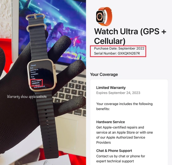 *SERIES 8 ULTRA 45mm With logo *❤️‍🔥❤️‍🔥*WITH ORIGINAL STRAP**FEATURES*ᴍᴀᴋɪɴɢ & ᴀɴꜱᴡᴇʀ ᴄᴀʟʟꜱ ᴠɪᴀ ʙʟᴜᴇᴛᴏᴏᴛʜ.ɪɴᴄʜ ᴛꜰᴛ ꜱᴄʀᴇᴇɴ, ꜱᴘʟɪᴛ ꜱᴄʀᴇᴇɴ.ᴡɪʀᴇʟᴇꜱꜱ ᴄʜᴀʀɢɪɴɢ.ᴡᴀᴛᴄʜ ꜰᴀᴄᴇꜱ, 4 ᴍᴇɴᴜ ꜱᴛʏʟᴇ.ᴍᴜʟᴛɪ-ꜱᴘᴏʀᴛ ᴍᴏᴅᴇꜱ.📷Features• Multifunctional NFC• 2.02 inch TFT 428*485 Full pixel Touch Display• Built-in Speaker and Microphone for Bluetooth Calls• Customizable Watch Faces/4 Menu Styles• Multi-Spo - Black