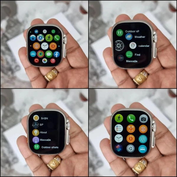 *SAME AS ORGINAL BOX AND WATCH **SERIES 8 ULTRA TOP QUALITY 🔥*❤️‍🔥❤️‍🔥*WITH ORIGINAL STRAP**WITH ORIGINAL BOX* *FEATURES*ᴍᴀᴋɪɴɢ & ᴀɴꜱᴡᴇʀ ᴄᴀʟʟꜱ ᴠɪᴀ ʙʟᴜᴇᴛᴏᴏᴛʜ.2.02 ɪɴᴄʜ ᴛꜰᴛ ꜱᴄʀᴇᴇɴ, ꜱᴘʟɪᴛ ꜱᴄʀᴇᴇɴ.ᴡɪʀᴇʟᴇꜱꜱ ᴄʜᴀʀɢɪɴɢ.ᴡᴀᴛᴄʜ ꜰᴀᴄᴇꜱ, 9 ᴍᴇɴᴜ ꜱᴛʏʟᴇ.ᴠᴏɪᴄᴇ ᴀꜱꜱɪꜱᴛᴀɴᴛ.ᴍᴜʟᴛɪ-ꜱᴘᴏʀᴛ ᴍᴏᴅᴇꜱ.📷Features• Multifunctional NFC• Voice Assistant• 2.02 inch TFT 428*485 Full pixel Touch Display• Built-in Spea - Black