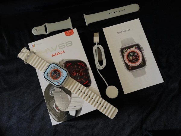*HW68 Max Smartwatch remote control* *fitness tracker NFC Heart Rate Monitor *Smart Watch For Men*Price 2200+ship 80 rs ship prepaid 170 cod charges in advance System requirements android5.0+/ios10.0+Main control chip Hs6621PGCall Bluetooth AB5376A2Bluetooth version 5.2Screen display 2.01 inch square screen - 240 * 296-TFTBattery capacity 200mAHKey mode full-screen touchMotor cake  - Red