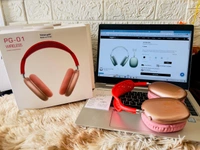 THE WAIT IS OVER NOW🤩*AIRPOD PRO MAX PG-01*MOST I SOUND MACHINE GADGETS WHICH GIVES SMILE ON YOUR FACE*Super Quality Headphone* *AirPods Max*Introducing AirPods Max — a perfect balance of exhilarating high-fidelity audio and the effortless magic of AirPods. The ultimate personal listening experience is here.FeaturesStandby time:  24 Hour’sWireless Type: bluetoothSupport: IPhone /  - Black