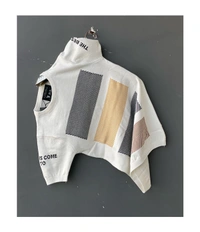 _half Sleeves Cotton KNITTED TSHIRT🔥✅_ - White, L