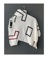 _half Sleeves Cotton KNITTED TSHIRT🔥✅_ - XL
